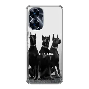 Чехол ДОБЕРМАН для Realme C55 (Три добермана)