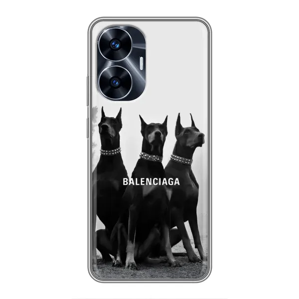 Чехол с рисунком «Три добермана» для Realme C55 Чехол с рисунком «Три добермана» для Realme C55