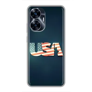Чехол Флаг USA для Realme C55