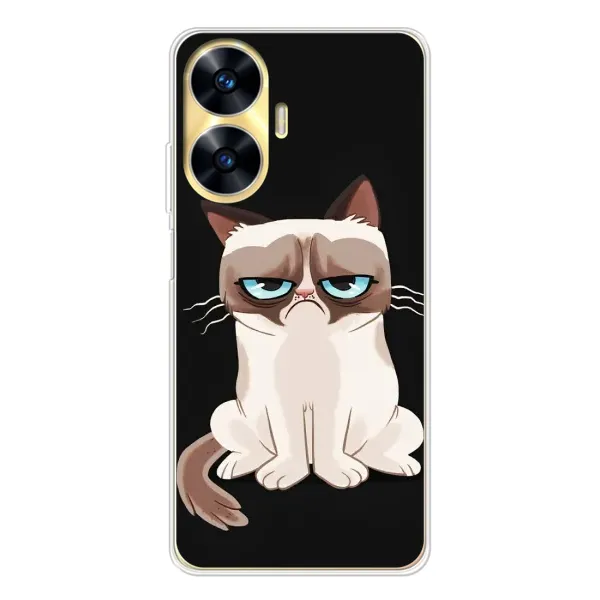 Чехол с рисунком «Взгляд кота» для Realme C55