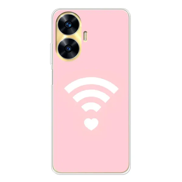 Чехол с рисунком «WiFi Love» для Realme C55 Чехол с рисунком «WiFi Love» для Realme C55
