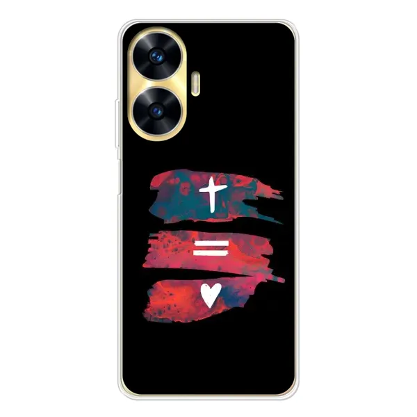 Чехол с рисунком «Атрибутика» для Realme C56 Чехол с рисунком «Атрибутика» для Realme C56