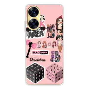 Чохли з картинкою для Realme C56 (BLACK PINK колаж)