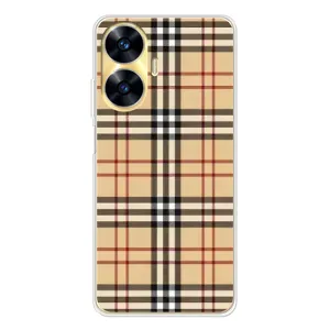 Чехол с Брендами одежды на Реалми С56 (Burberry стиль)