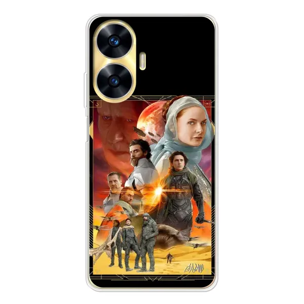 Чехол с рисунком «Д Ю Н А» для Realme C56