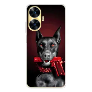 Чохол ДОБЕРМАН для Realme C56 (Доберман злий)