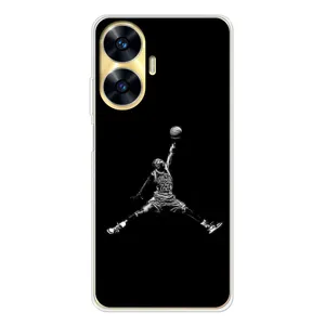 Силиконовый Чехол Nike Air Jordan на Реалми С56 (Джордан)
