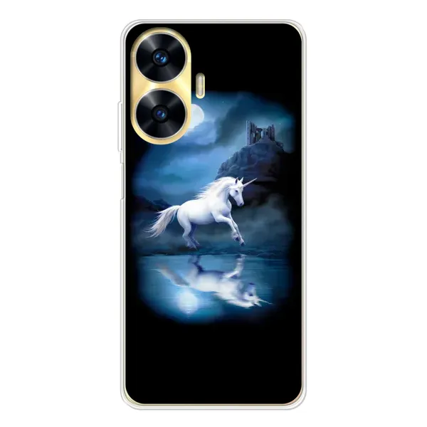 Чехол с рисунком «Единорог» для Realme C56 Чехол с рисунком «Единорог» для Realme C56