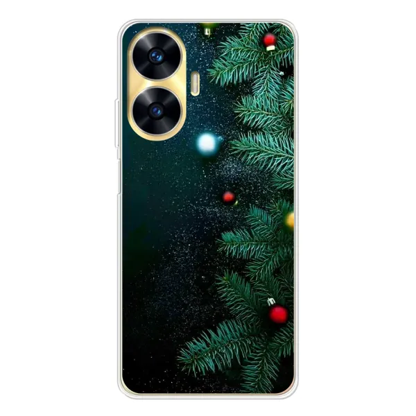 Чехол с рисунком «Елка» для Realme C56 Чехол с рисунком «Елка» для Realme C56