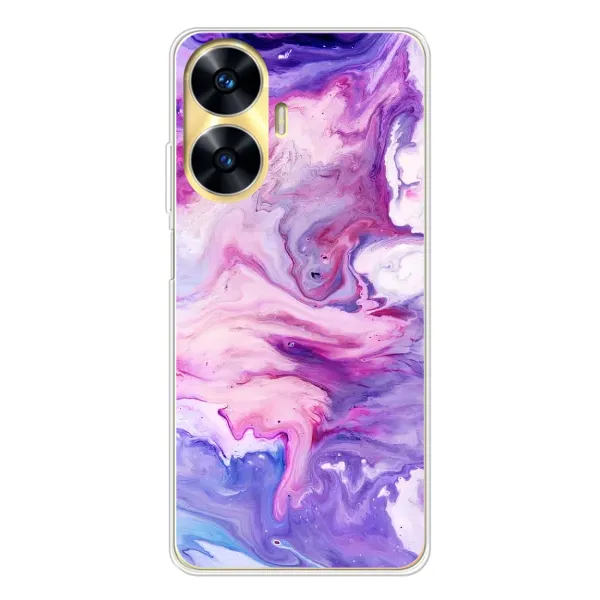 Чехол с рисунком «Фиолетовый мрамор» для Realme C56 Чехол с рисунком «Фиолетовый мрамор» для Realme C56