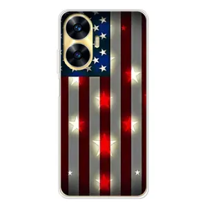 Чехол Флаг USA для Realme C56 (Флаг США 2)