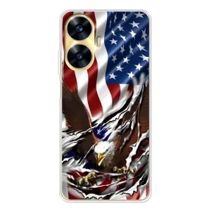 Чехол Флаг USA для Realme C56 (Флаг USA)