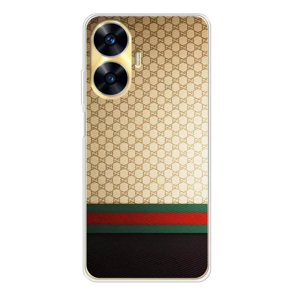 Чехол с рисунком «Фон Гуччи» для Realme C56