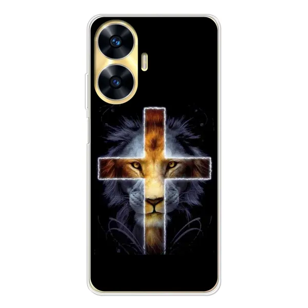 Чехол с рисунком «Иисус Лев» для Realme C56 Чехол с рисунком «Иисус Лев» для Realme C56