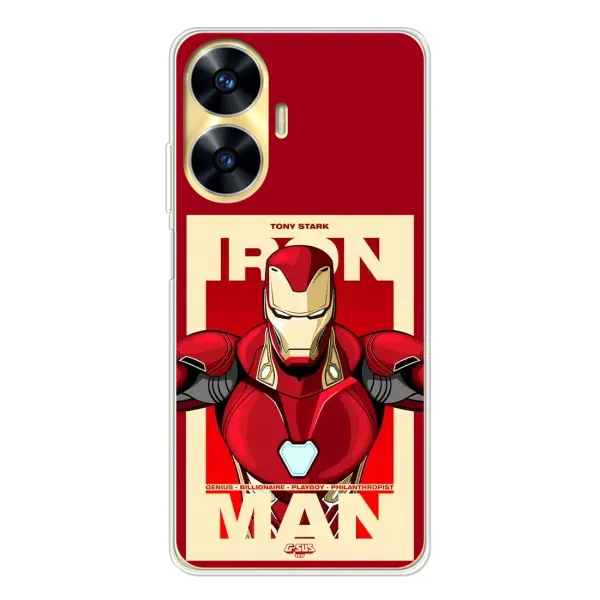 Чехол с рисунком «Iron man» для Realme C56 Чехол с рисунком «Iron man» для Realme C56