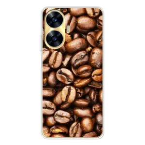 Чехол с изображением вкусной еды для Realme C56 (Кофе)