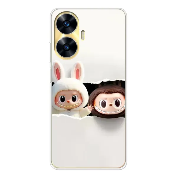Чехол с рисунком «Фигурки Labubu» для Realme C56 Чехол с рисунком «Фигурки Labubu» для Realme C56
