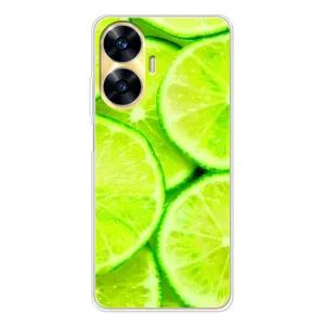 Чохол з зображенням смачної їжі для Realme C56 (Лайм)