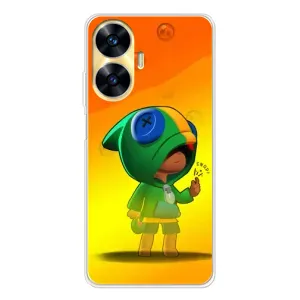 Чохол Бравл Старс для Realme C56 (LEON в кофті)