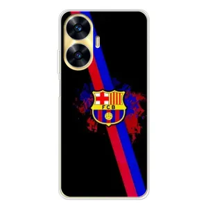 Чехол для Realme C56 (Барселона) (Лого Барсы)