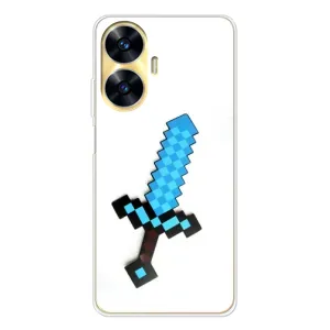 Чохли для Realme C56 (Персонажі МайнКрафт) (Меч)
