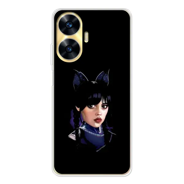 Чехол с рисунком «Милая Уэнсдей» для Realme C56 Чехол с рисунком «Милая Уэнсдей» для Realme C56