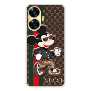 Чехлы Бренд GUCCI для Realme C56 (Маус Гуччи)