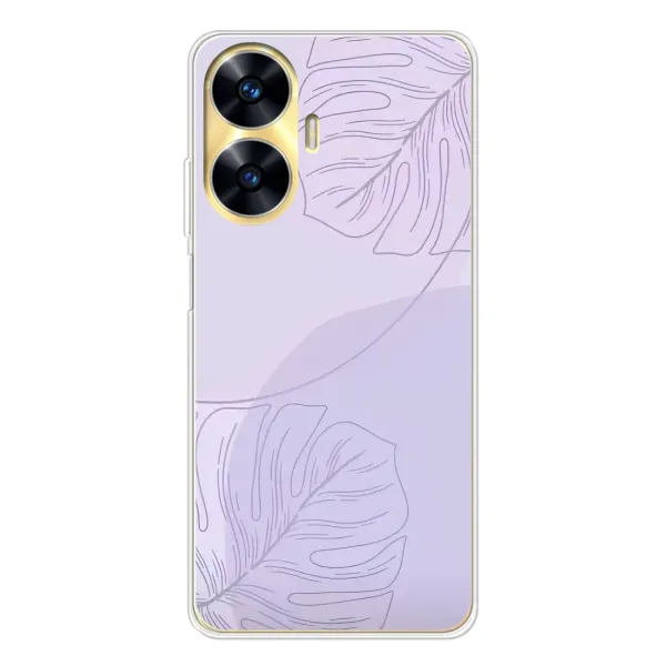 Чехол с рисунком «Монстера фиолетовая» для Realme C56 Чехол с рисунком «Монстера фиолетовая» для Realme C56