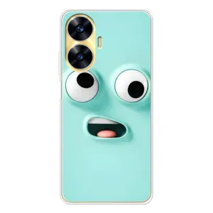 Силиконовые Чехлы (смешные стикеры) для Realme C56 (Забавное мятное лицо)