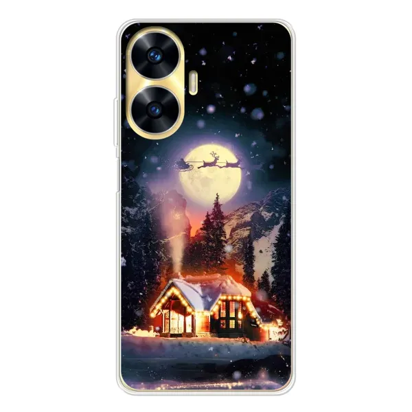 Чехол с рисунком «Настроение зимнее» для Realme C56 Чехол с рисунком «Настроение зимнее» для Realme C56