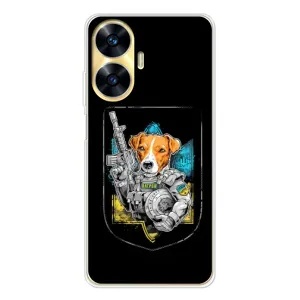 Чехол с принтом для Realme C56 (Патрон Воин)