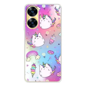 Чохол Unicorn на Realme C56 (Веселка і Єдинорог)