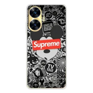 Чехол с Брендами одежды на Реалми С56 (Supreme Маус)