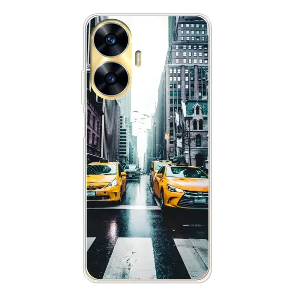 Чехол с рисунком «Такси» для Realme C56 Чехол с рисунком «Такси» для Realme C56