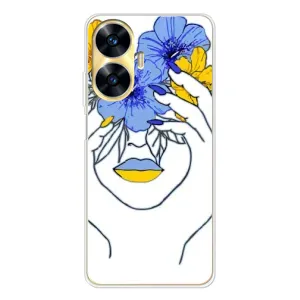 Чехол на Realme C56 Украинский дизайн (Украинка на всю голову)