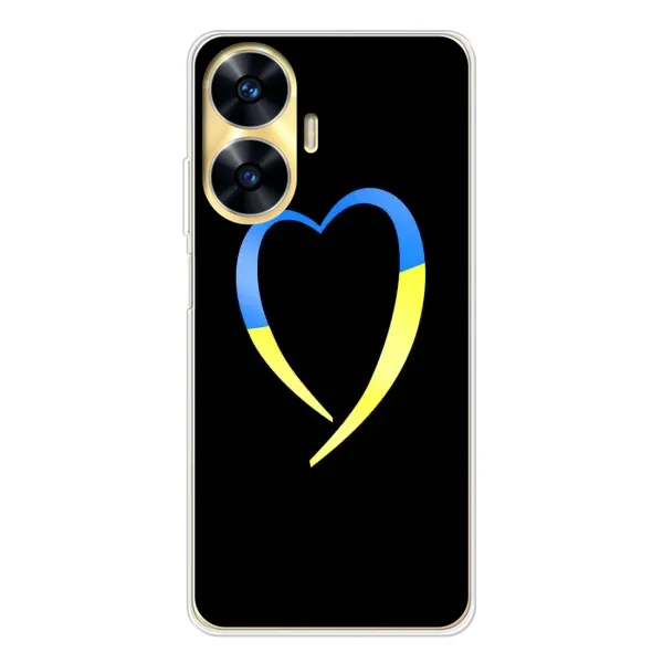 Чехол с рисунком «Украинское сердце» для Realme C56