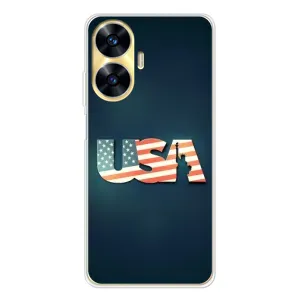 Чехол Флаг USA для Realme C56