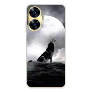 Чохол з Вовком на Realme C56 (Вовк і місяць)