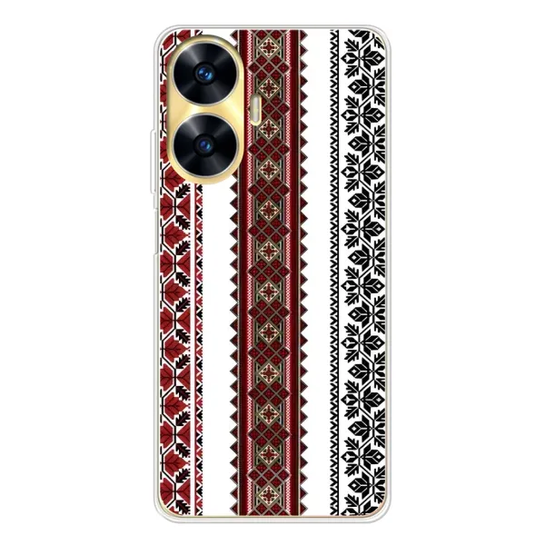 Чехол с рисунком «Вышиваночки» для Realme C56 Чехол с рисунком «Вышиваночки» для Realme C56