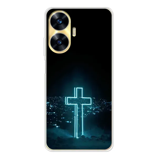 Чехол с рисунком «Яркий Крест» для Realme C56 Чехол с рисунком «Яркий Крест» для Realme C56