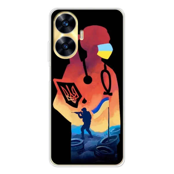 Чехол с рисунком «ЗСУ Врач» для Realme C56 Чехол с рисунком «ЗСУ Врач» для Realme C56