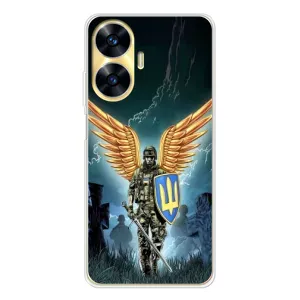 Патриотический Чехол для Realme C56 (ЗСУ з крильями)