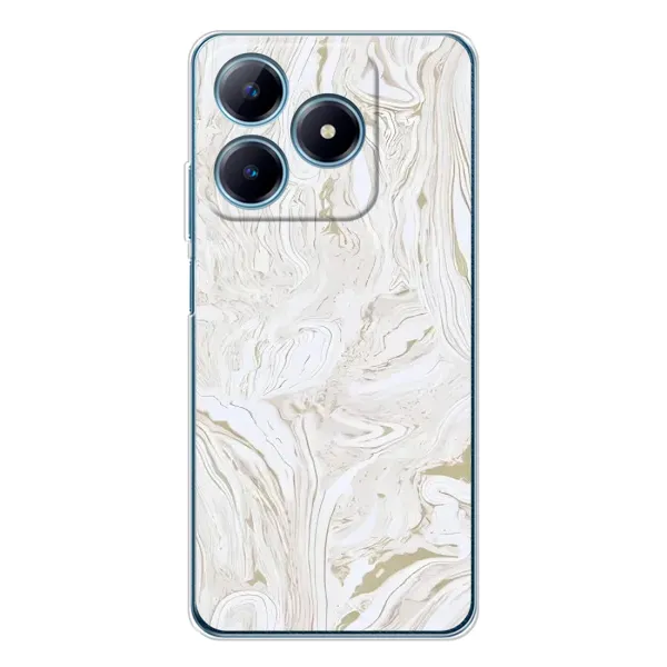 Чехол с рисунком «белый мрамор» для Realme C61 Чехол с рисунком «белый мрамор» для Realme C61