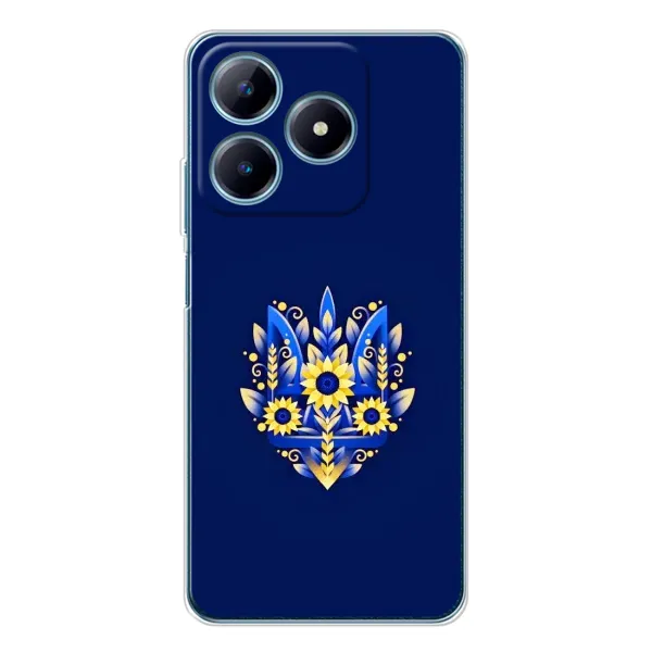 Чехол с рисунком «Цветущий Герб» для Realme C61
