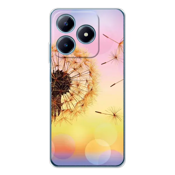 Чехол с рисунком «Цветок-одуванчик» для Realme C61 Чехол с рисунком «Цветок-одуванчик» для Realme C61