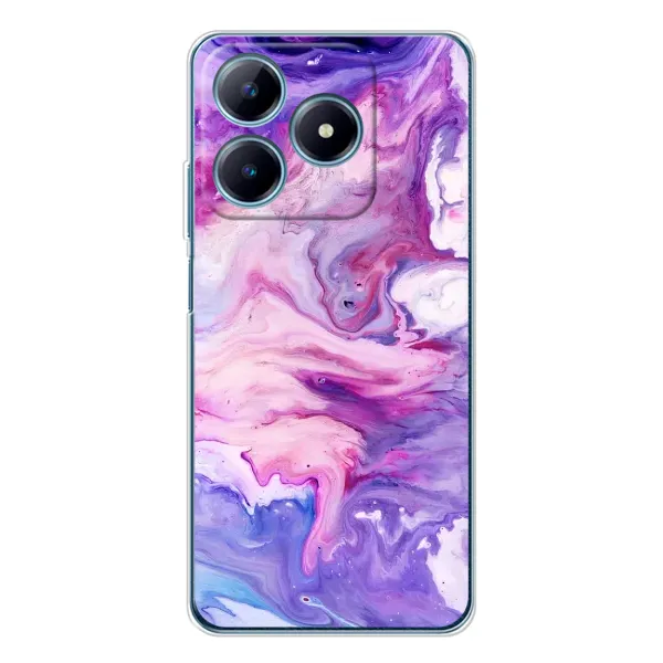 Чехол с рисунком «Фиолетовый мрамор» для Realme C61 Чехол с рисунком «Фиолетовый мрамор» для Realme C61
