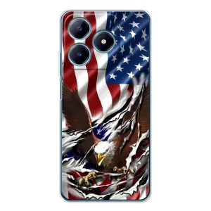 Чехол Флаг USA для Realme C61 (Флаг USA)