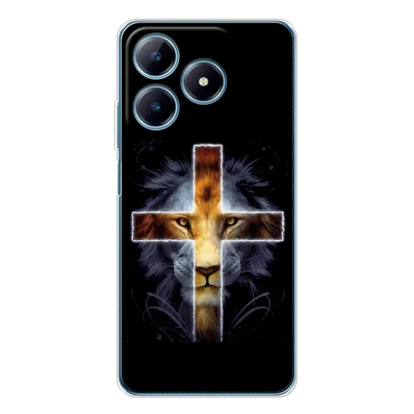 Чехол с рисунком «Иисус Лев» для Realme C61 Чехол с рисунком «Иисус Лев» для Realme C61