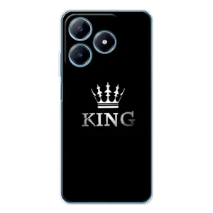 Чехол (Корона на чёрном фоне) для Реалми С61 (KING)
