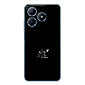 Чохол з картинками на чорному фоні для Realme C61 (Книжки)